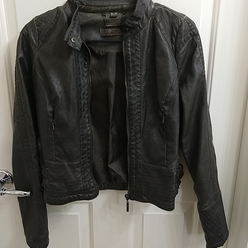 Indigo Saints from Macys faux leather jacket